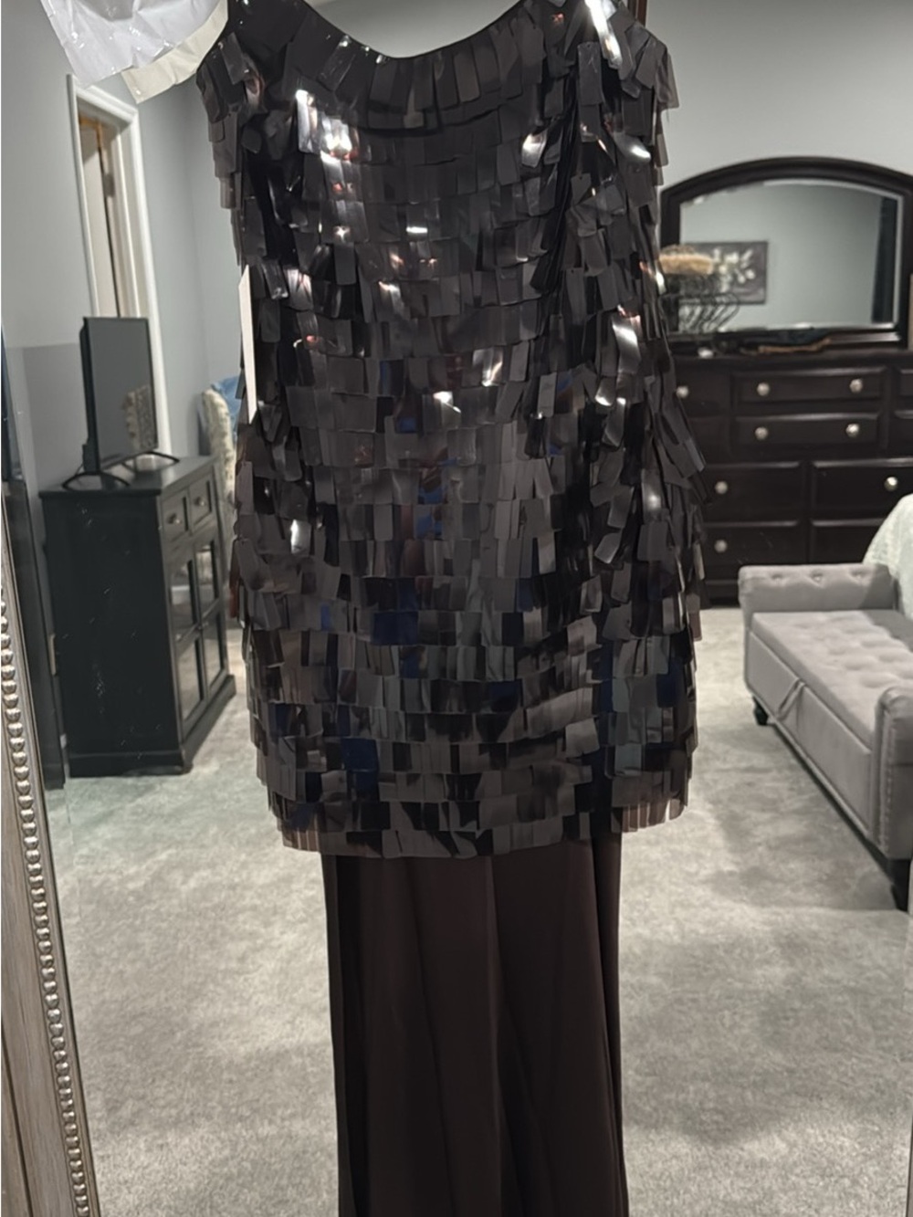 STAUD Mesa Sequin Maxi Dress size 4 - Picture 4 of 6